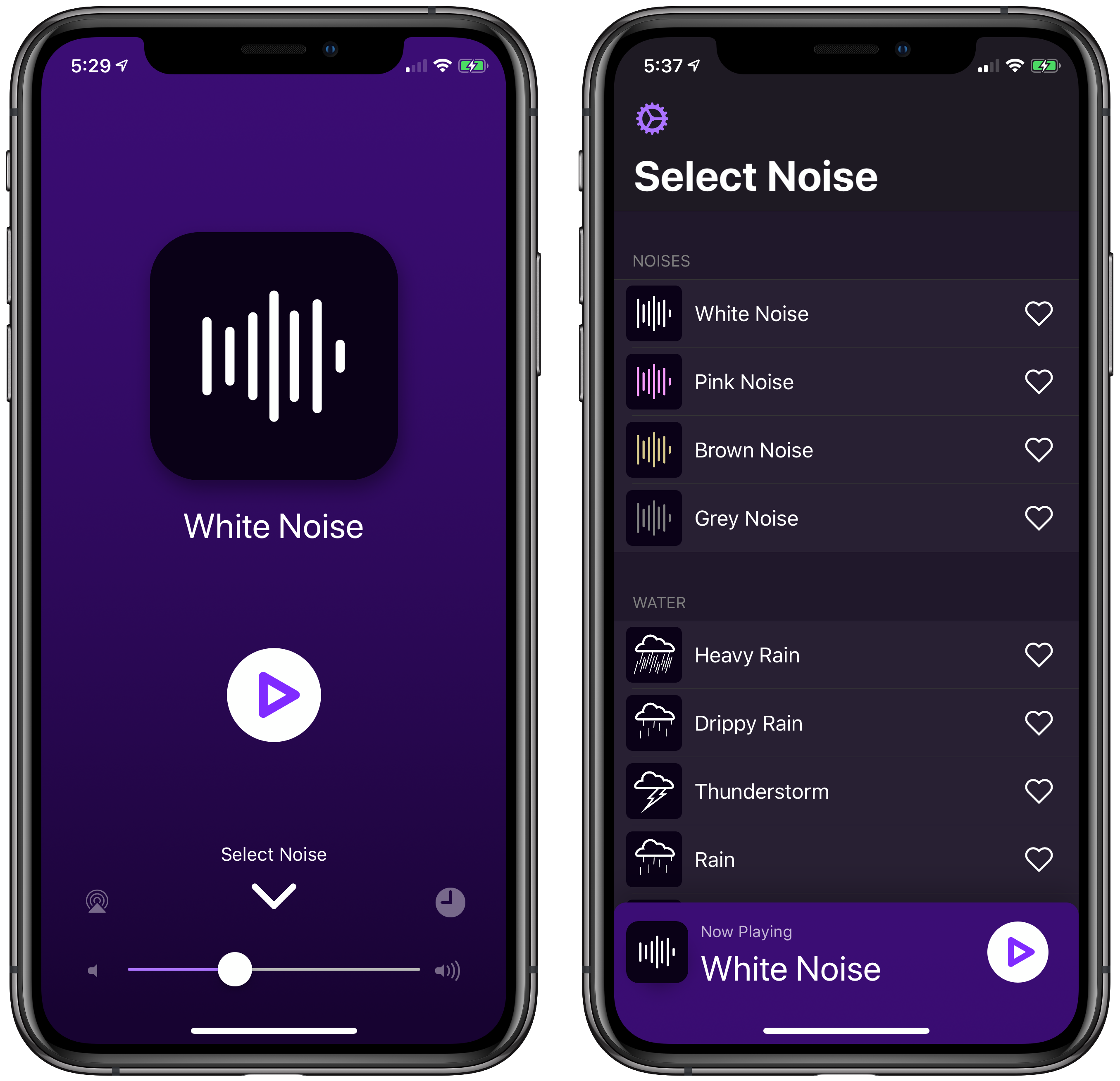 Player and sound picker screenshots
